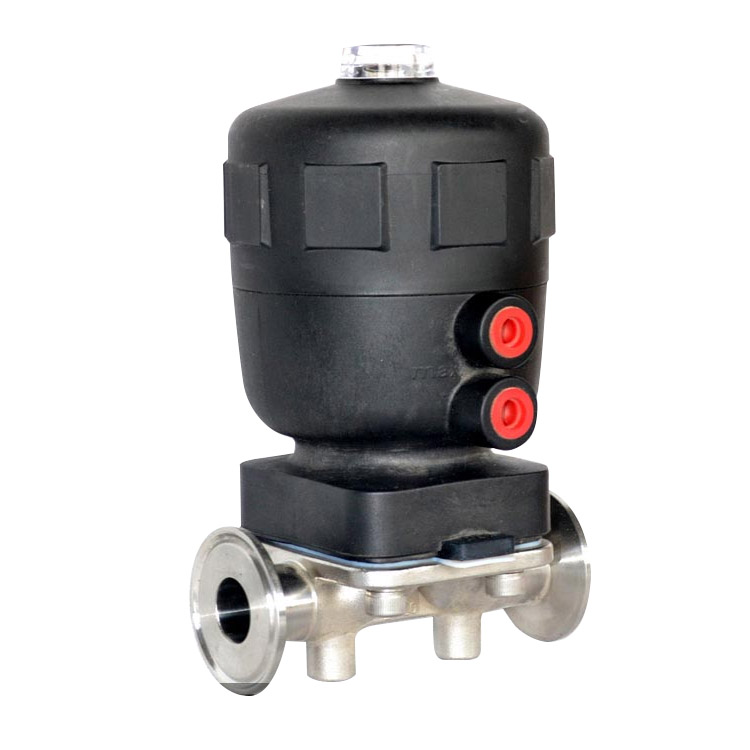 POV VALVE Pneumatic diaphragm valve SS316 DN50 เกลียว 2